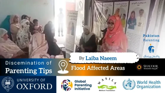 discemination of parenting tips were delivered by Laiba Naeem. Laiba Naeem