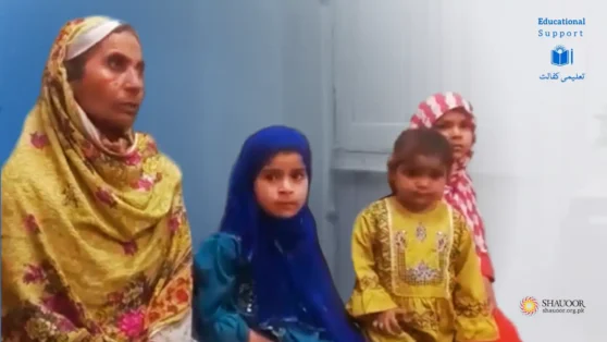 In her old age, she now carries the responsibility of her granddaughters' education and daily needs.