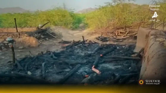 Tonight, Barakhel village fire tragedy left a family devastated