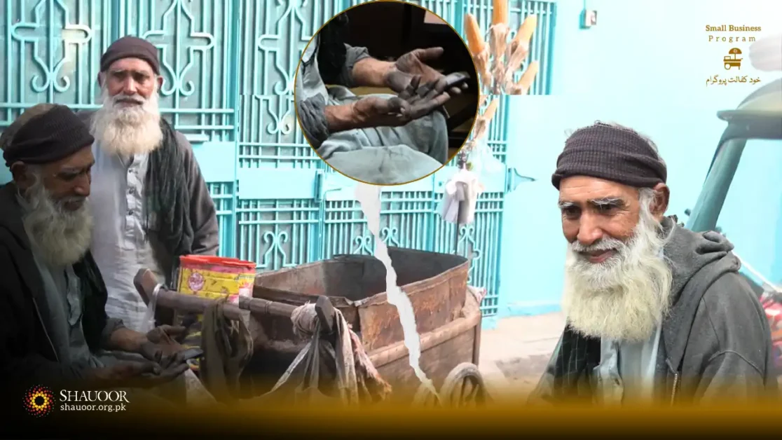 A broken cart that was a laborer's lifeline. We need to restore livelihood with dignity by our Small Business Program.