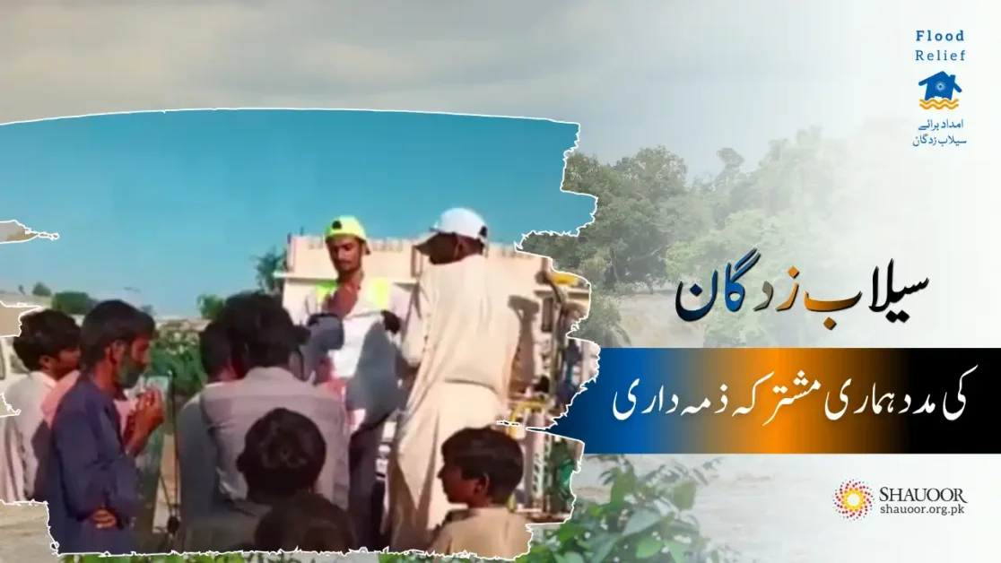 The team of Shauoor Welfare Foundation is actively working on the ground in flood-affected areas