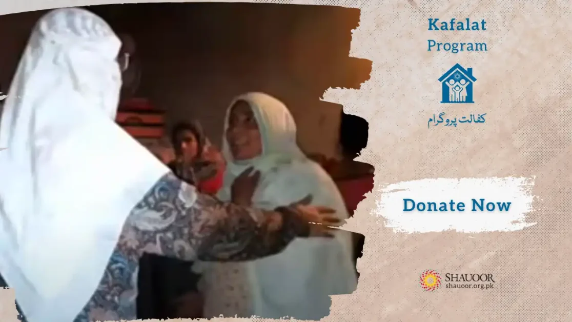 Parveen, a courageous mother of seven daughters, once lived under an open sky with no roof and no washroom.