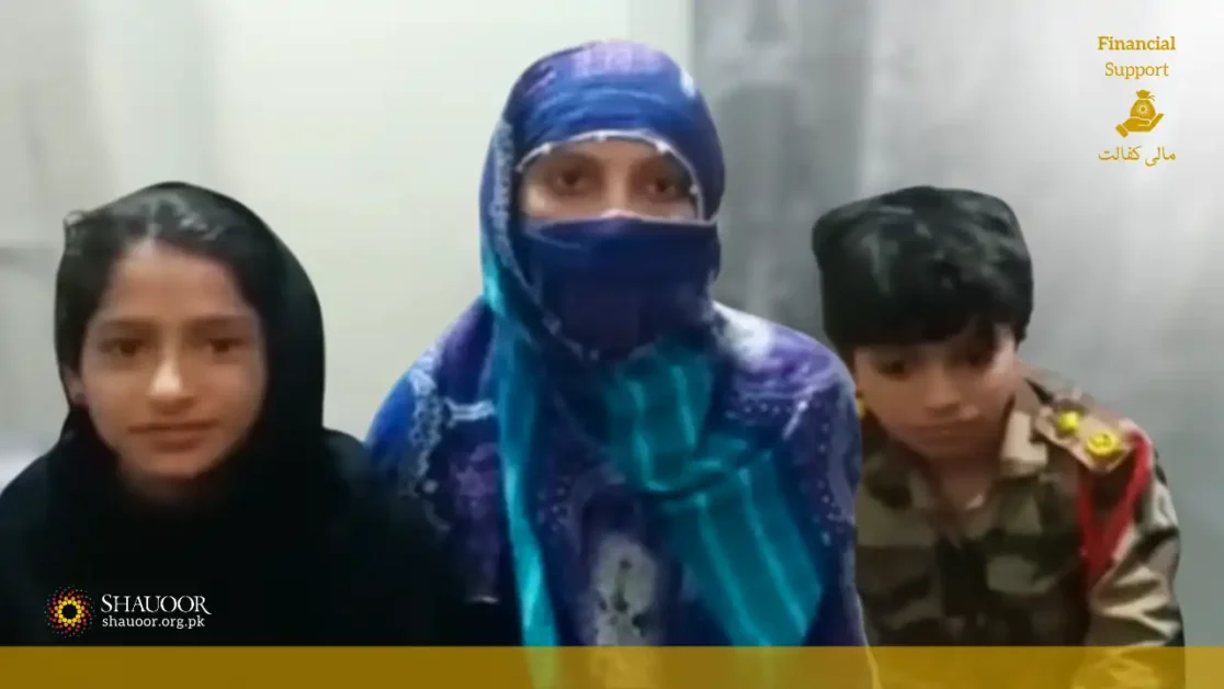 Rubina and her family struggle daily to afford two meals.