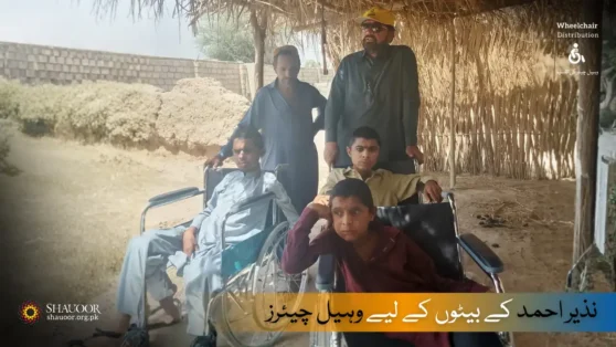 Wheelchairs for Nazeer Bhai’s disabled sons turned disability into mobility.